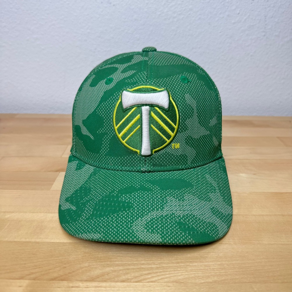 Adidas Portland Timbers MLS Green Camo Snapback Hat One Size Discontinued RARE